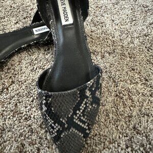 Brand New Steve Madden Snake Embossed D’orsay